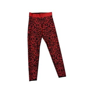 COR Capri Leggings Red/Black Leopard DESIGNED BY ULTRACOR SIZE S